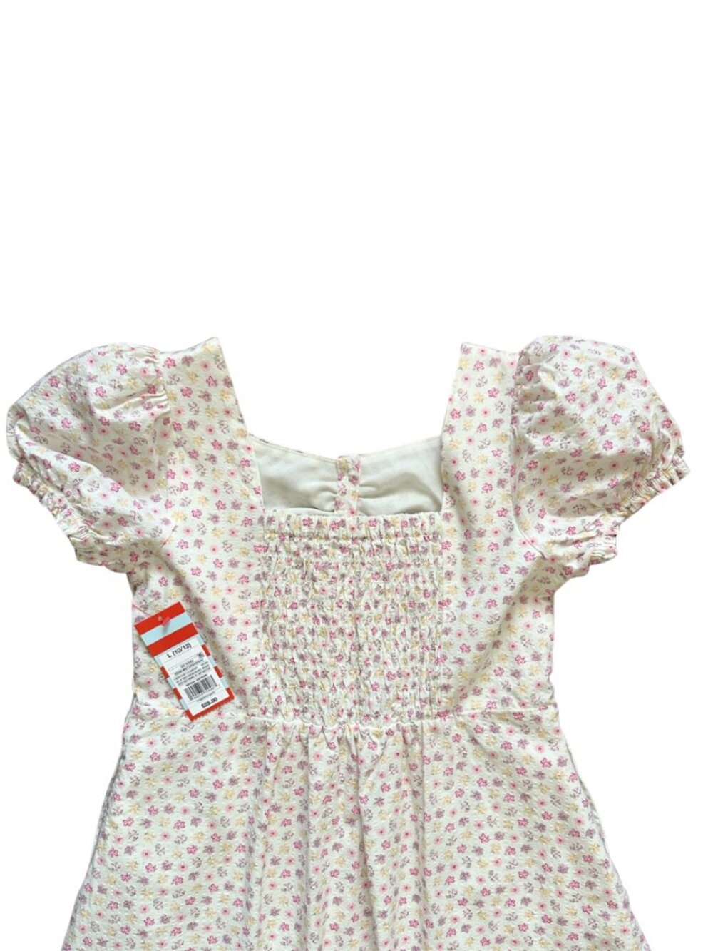 NWT Cat & Jack Girls Floral Button Front Mini Dress With Pockets L 10/12 - Picture 12 of 13